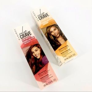 Clairol Color Crave Hair Makeup Shimmering Bronze & Brilliant Ruby